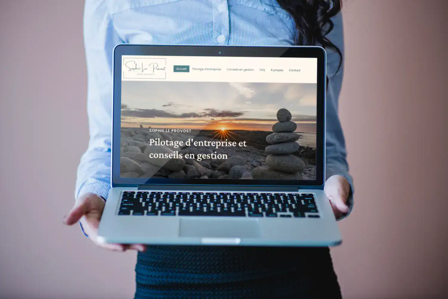 Mockup site web 2 - Sophie Le Provost