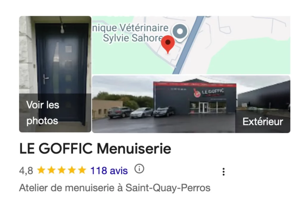 Fiche Google Business Profile